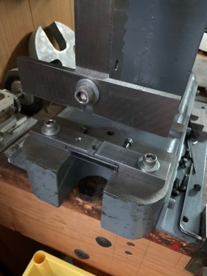 672 Part Pressing Fixture Set Square to the Arbor Press Ram.jpg